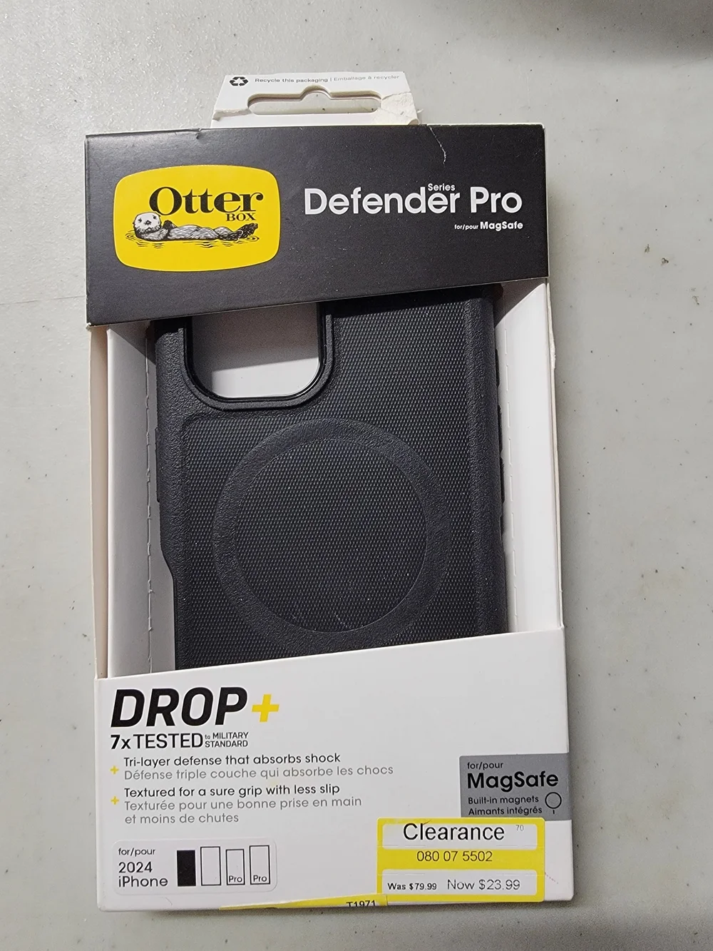 OtterBox Defender Pro MagSafe Case for Iphone 16 Pro - Black